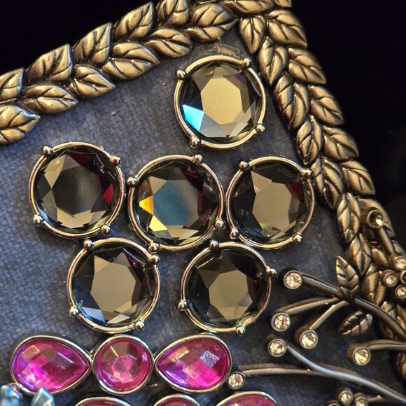 Hand Crafted Framed Jewelry Art 6.5"W x 4.5"H - Picture 2 of 6